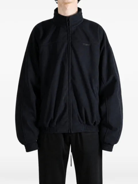 VETEMENTS logo-embroidered fleece sweatshirt