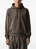Armani Exchange logo-print drawstring hoodie