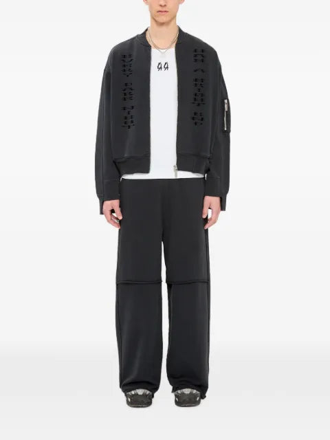44 LABEL GROUP logo-print bomber jacket