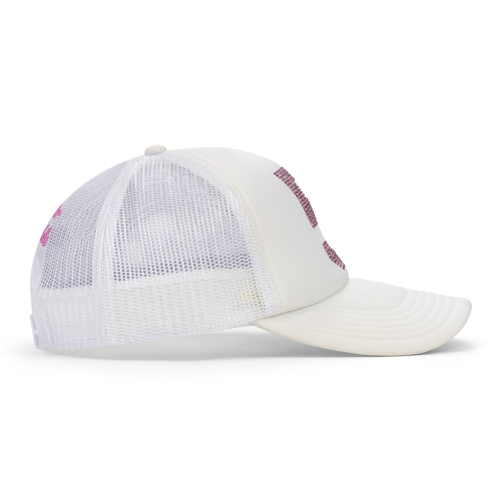 White WHITE TRUCKER HAT