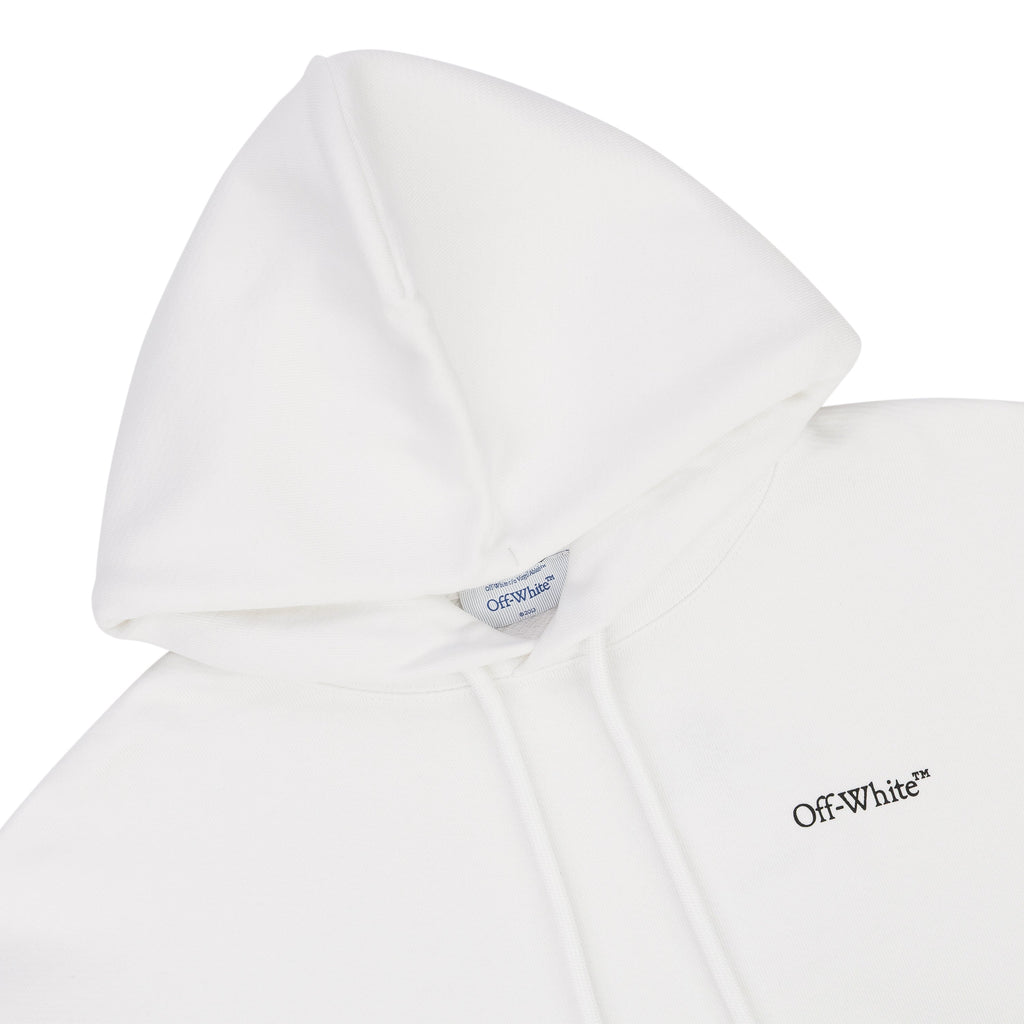 White Pixel Diagonal Skate Hoodie