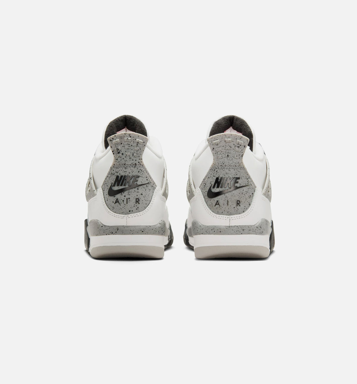 Air Jordan 4 Retro White Cement Big Kids' Lifestyle Shoes - Summit White/Fire Red/Cement Grey/Black