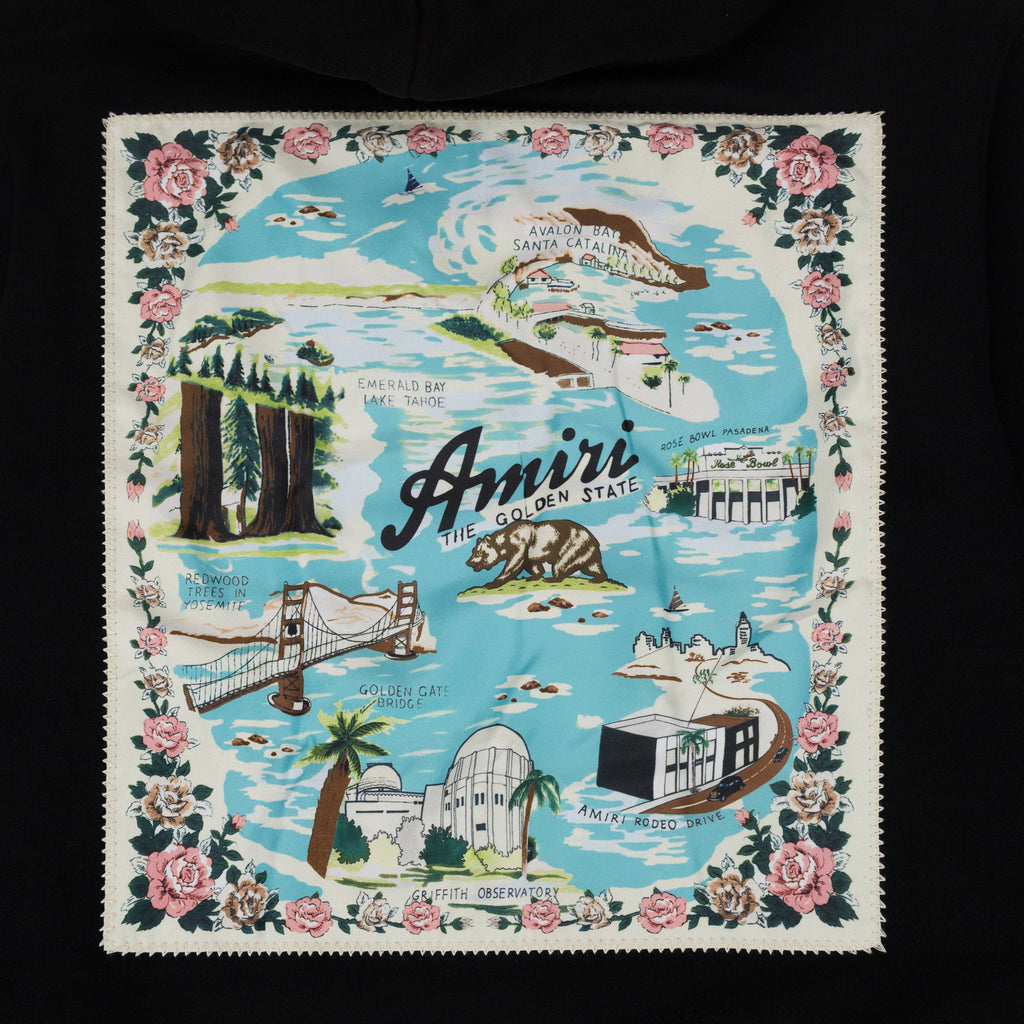 Black California Hawaiian Hoodie