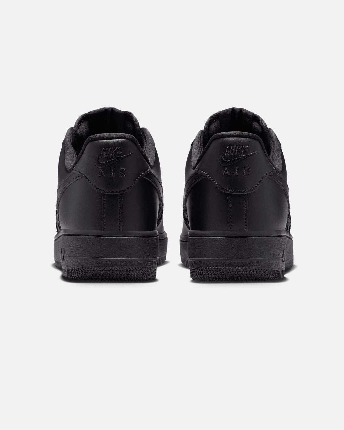 Nike Air Force 1 '07 Edge Black/Black-Metallic Silver