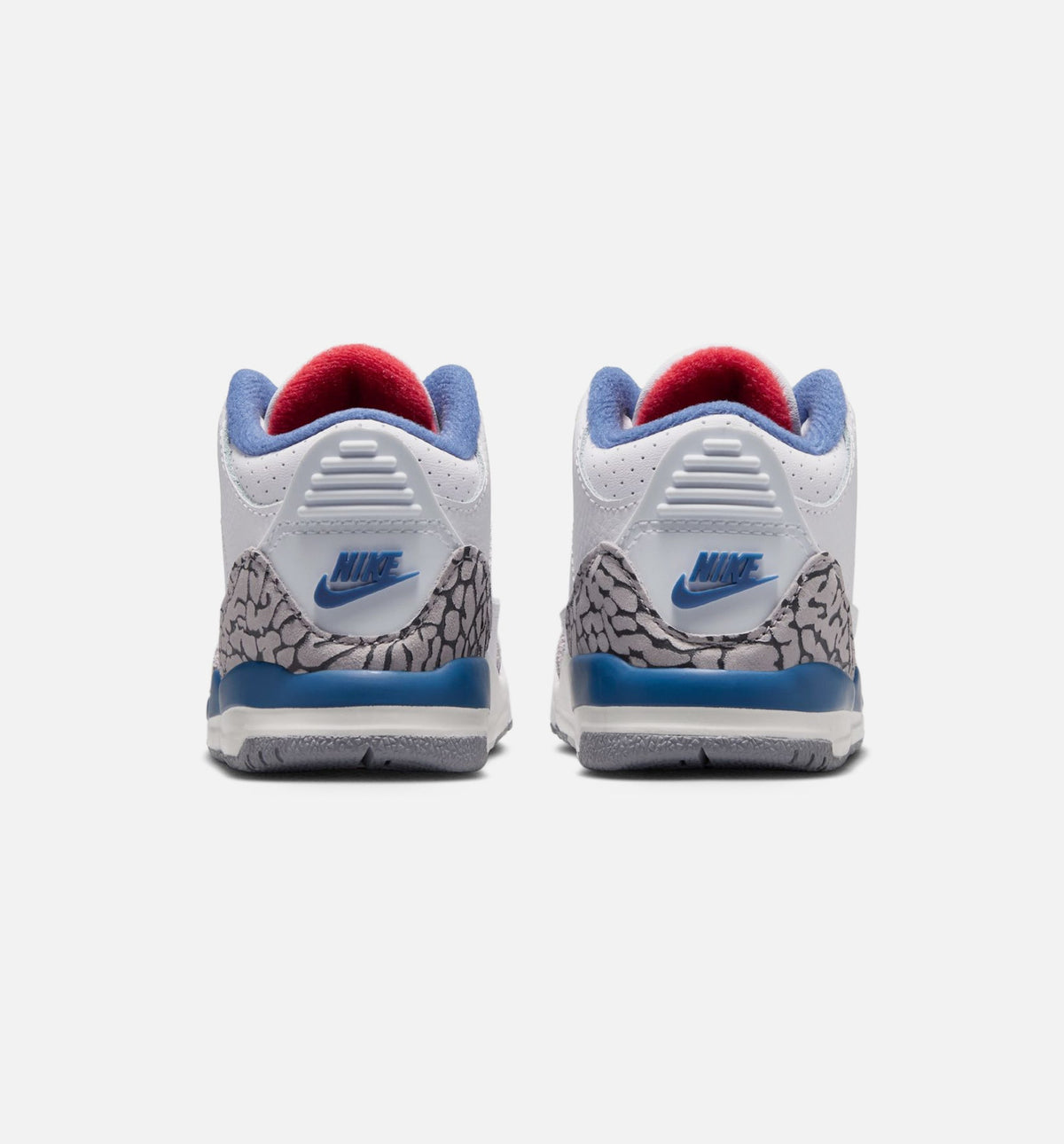 Air Jordan 3 Retro OG True Blue Infant & Toddler Sneakers - White / Fire Red / True Blue