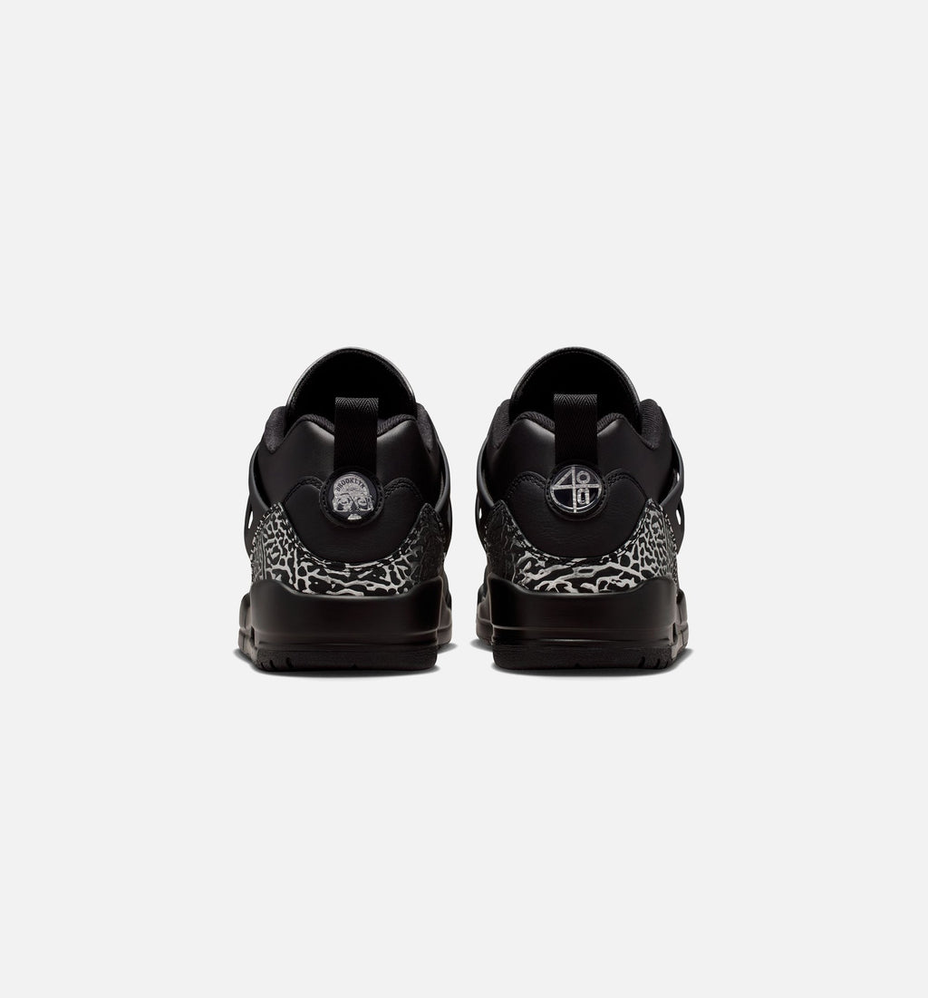 Spizike Low Black Metallic Silver | Men's Basketball Shoe | Black/Black/Metallic Silver