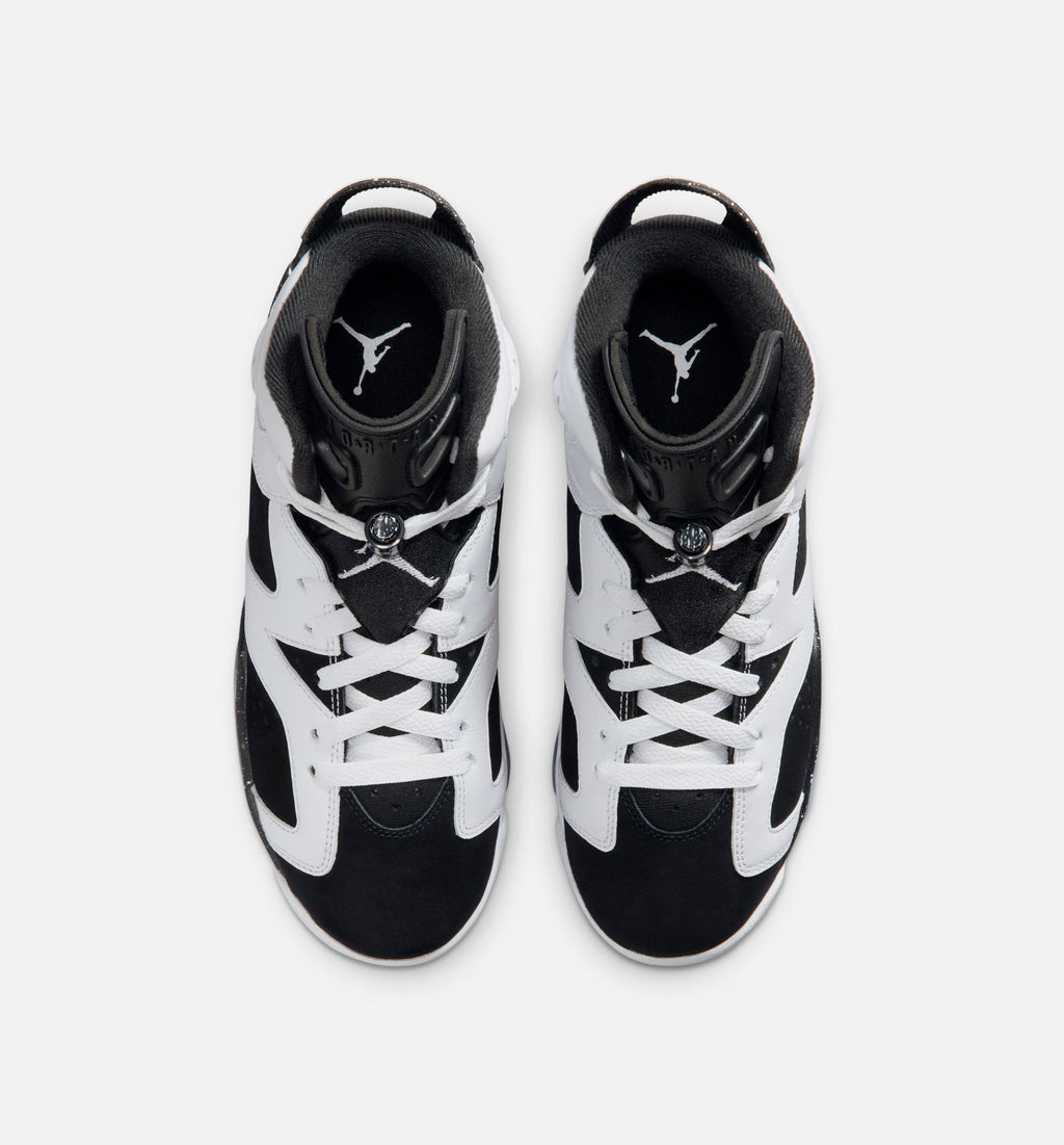 Air Jordan 6 Retro Black and White Grade School Shoe - Black/White