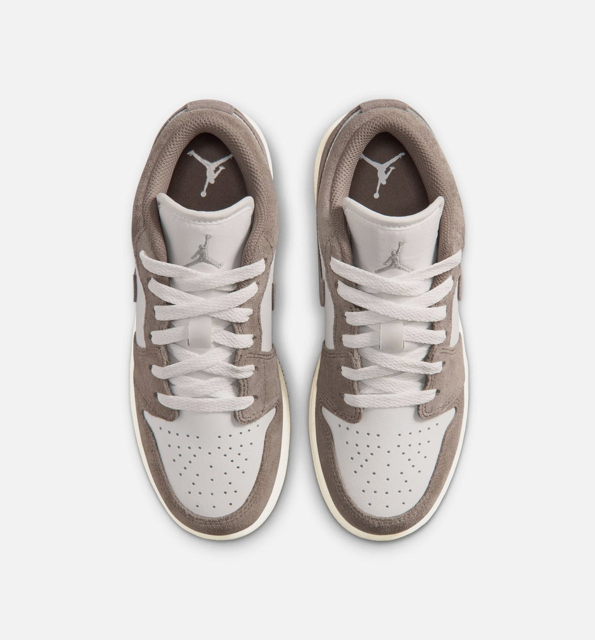 Air Jordan 1 Low Grade School Lifestyle Shoes - Olive Grey