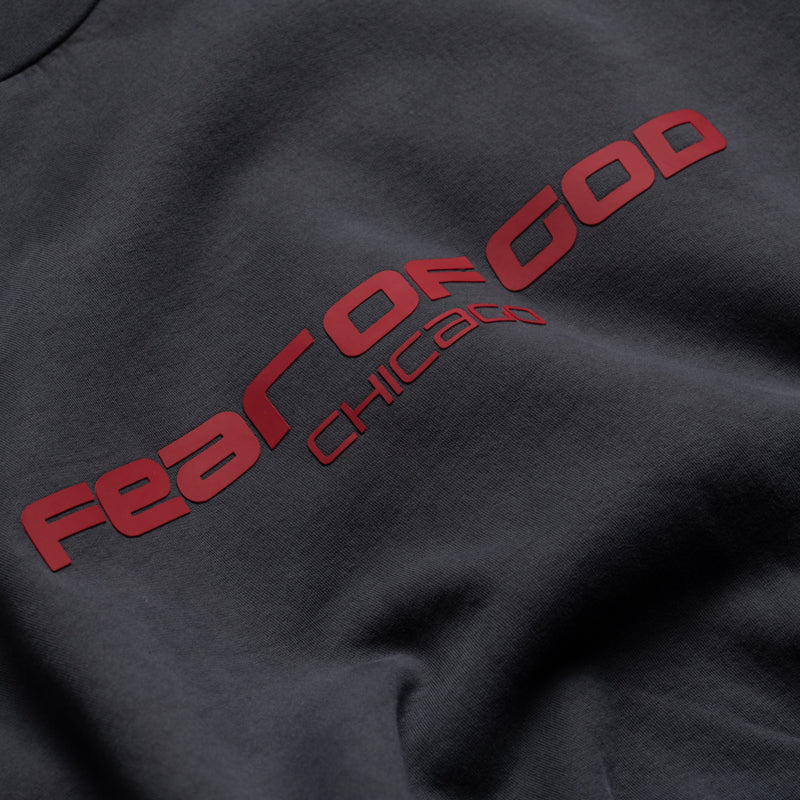 Fear Of God Essentials Chicago Heavy Fleece Cropped Sweatshirt - Iron Grey