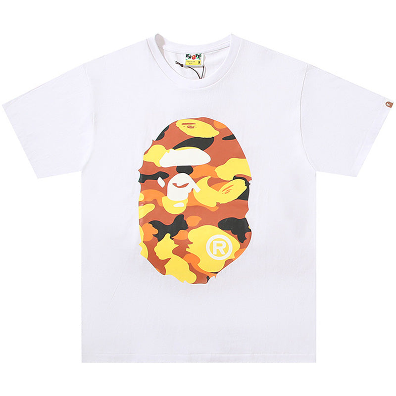 BAPE 1st Camo Big Ape Head Men's T-Shirt - White