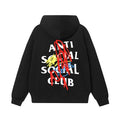 Anti Social Social Club Multicolor Scribble Graffiti Black Hoodie
