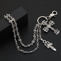 Chrome Hearts double-layer cross retro trouse chain
