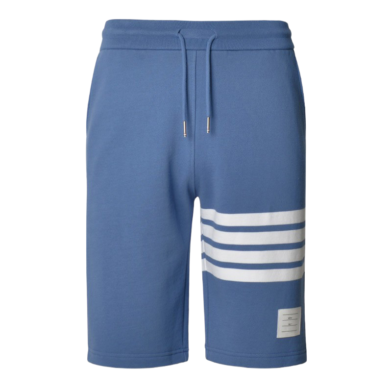 Thom Browne Style Unisex Shorts with Signature Four-Bar Detail
