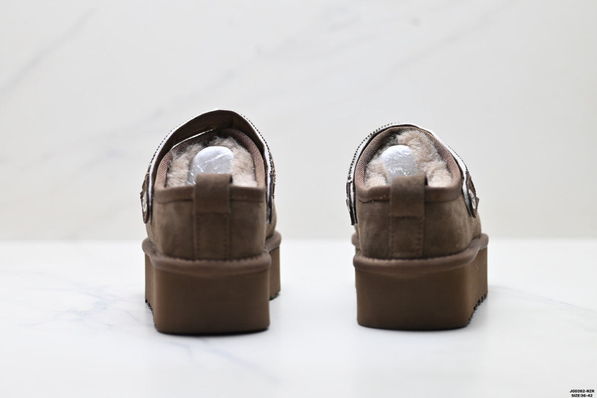 UGG Tazz Shearling Platform Slip-Ons