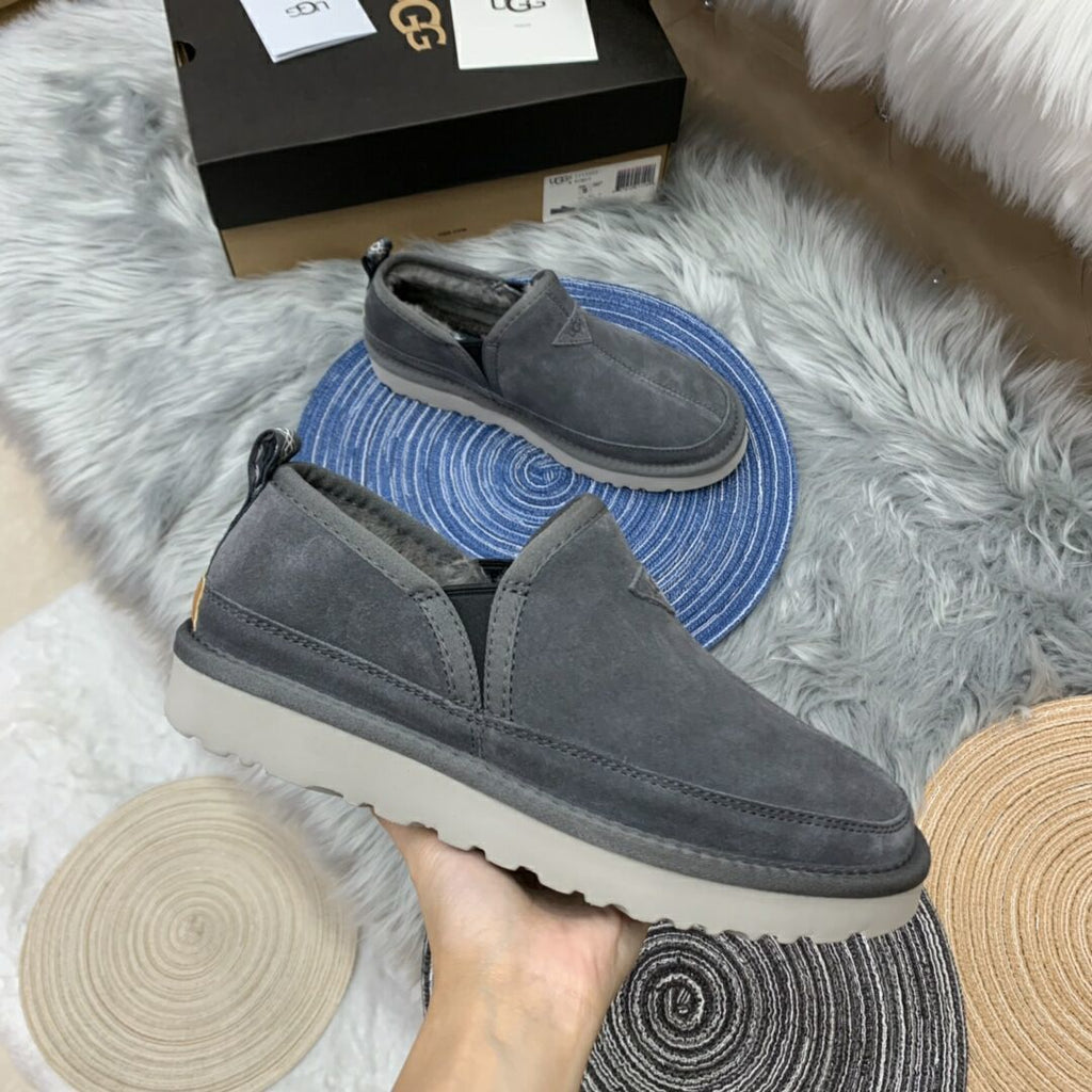 Grey Men’s Slip-On Low-Top Sneakers — New Arrival | In Stock