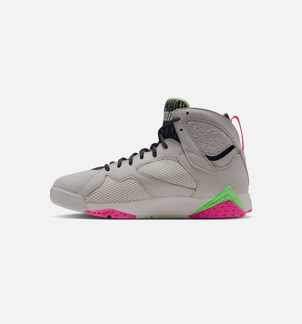Air Jordan 7 Retro Mens Lifestyle Shoe - Phantom/Lime Blast/Pink Blast/Anthracite