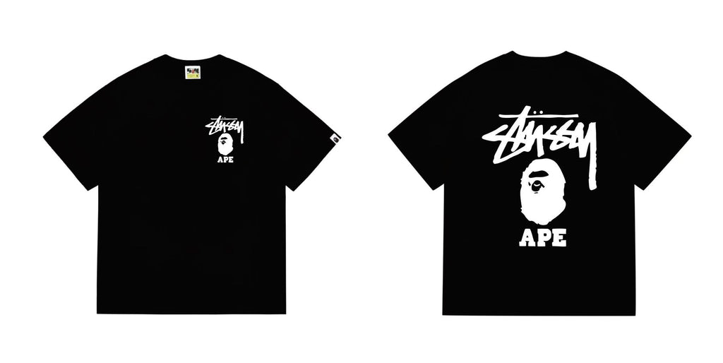 BAPE Stussy Graphic Short-Sleeve T-Shirt