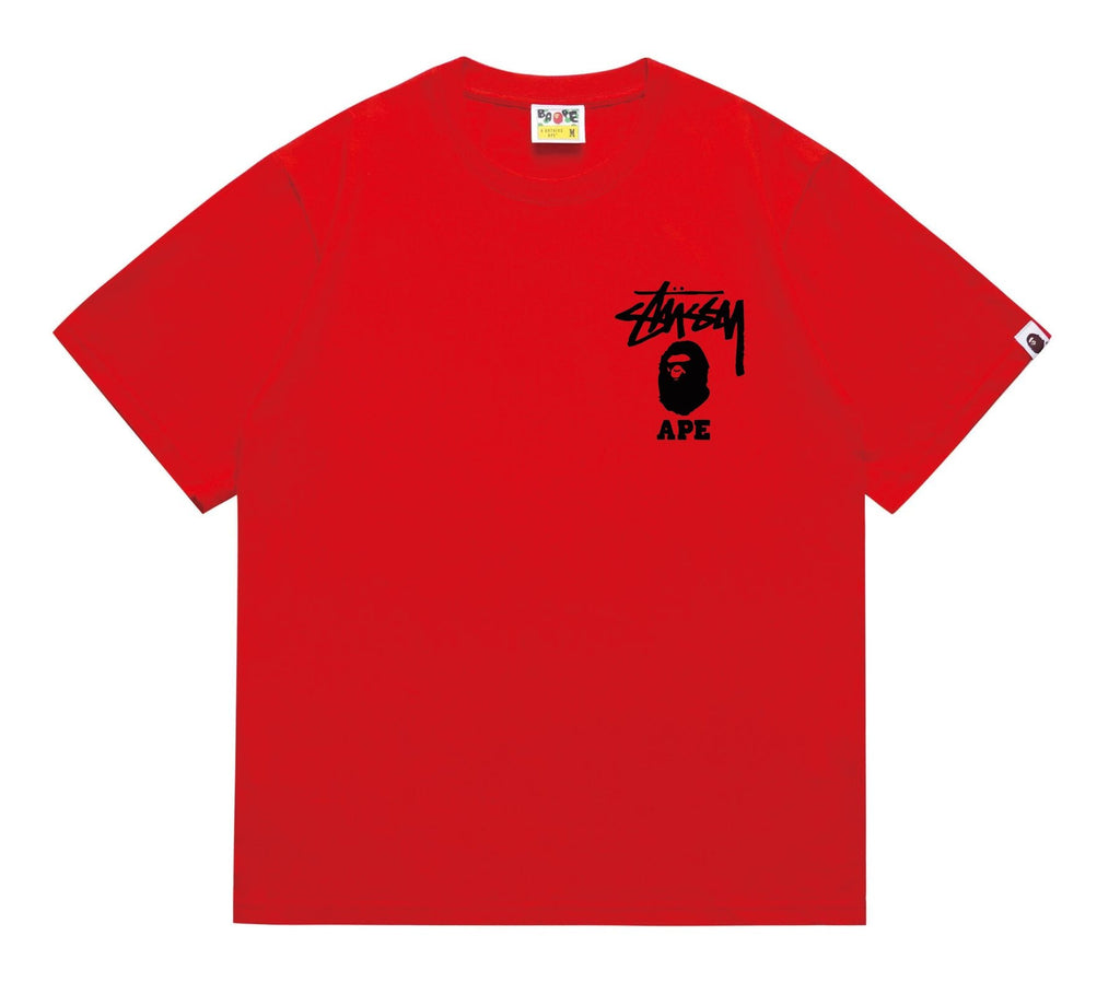 BAPE Stussy Graphic Short-Sleeve T-Shirt