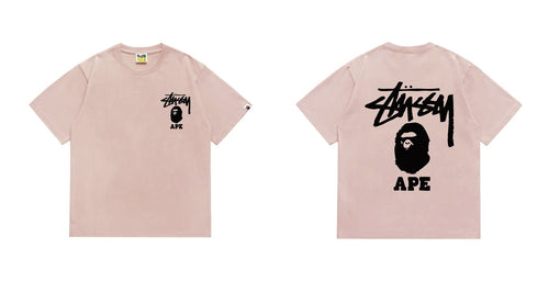 BAPE Stussy Graphic Short-Sleeve T-Shirt