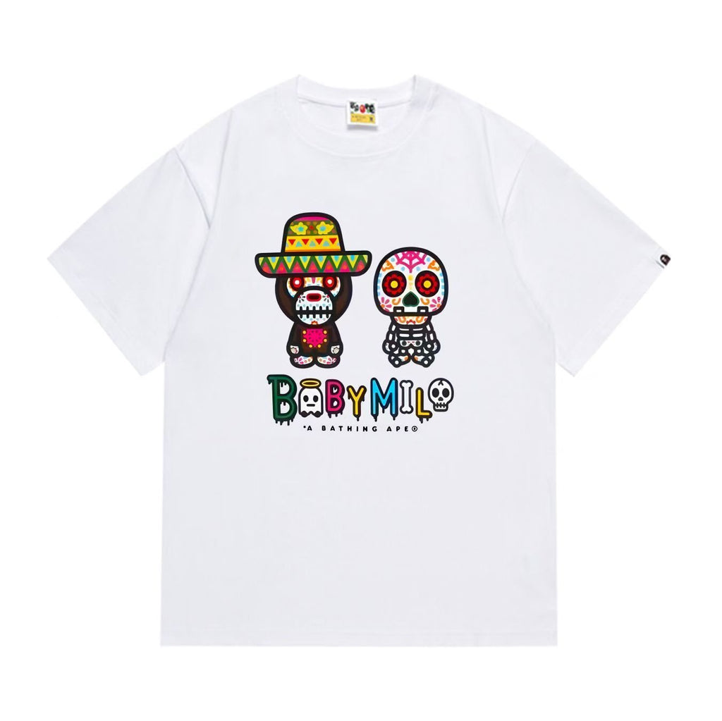 BAPE Baby Milo Sugar Skull Graphic T-Shirt
