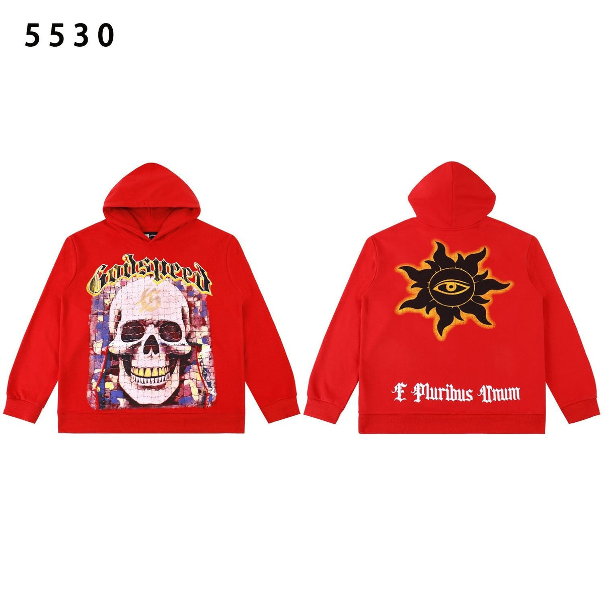 Godspeed Skull Sun Graphic Hoodie