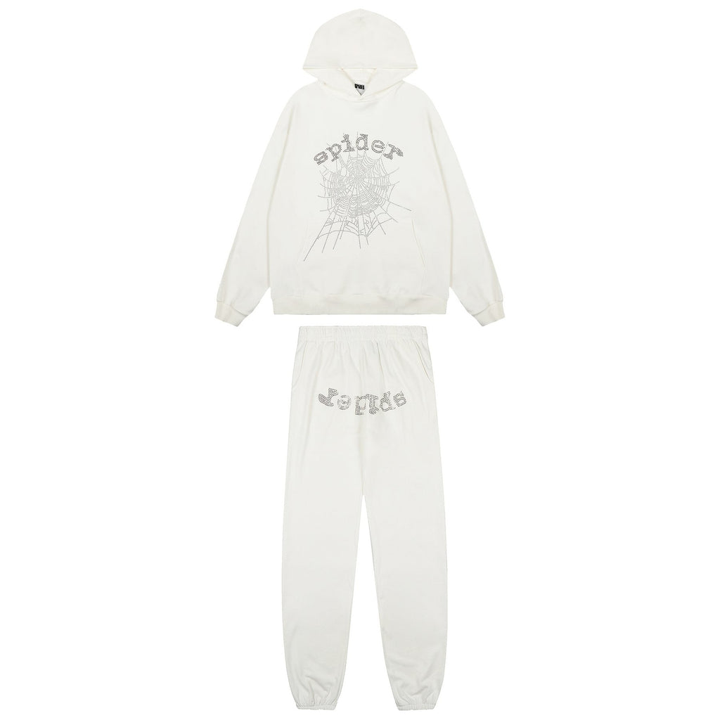 Sp5der Spider Web Graphic Hoodie & Sweatpants Set