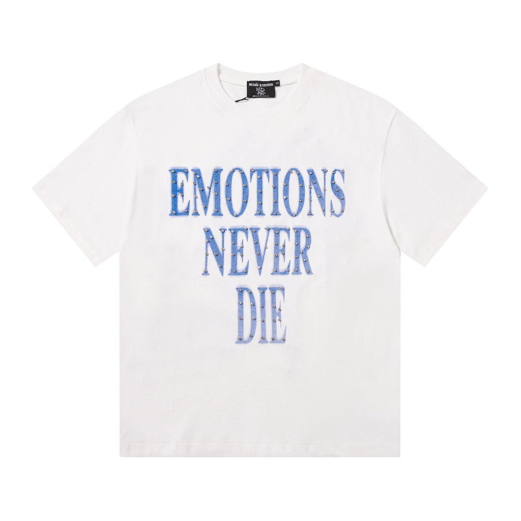 MIXED EMOTION Never Die Graphic Short-Sleeve T-Shirt