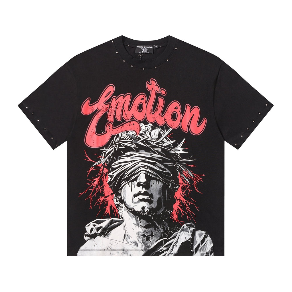 MIXED EMOTION Statue Graphic Short-Sleeve T-Shirt