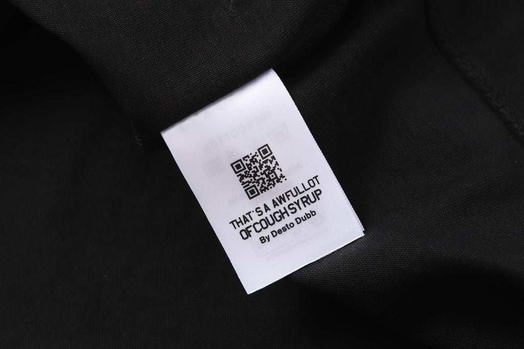 THAT'S A AWFUL LOT OF COUGH SYRUP Purple Front and Back Graphic T-Shirt