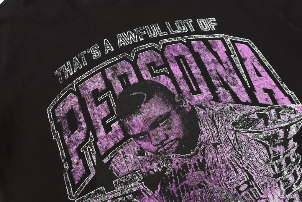 THAT'S A AWFUL LOT OF COUGH SYRUP Black Graphic Short-Sleeve T-Shirt
