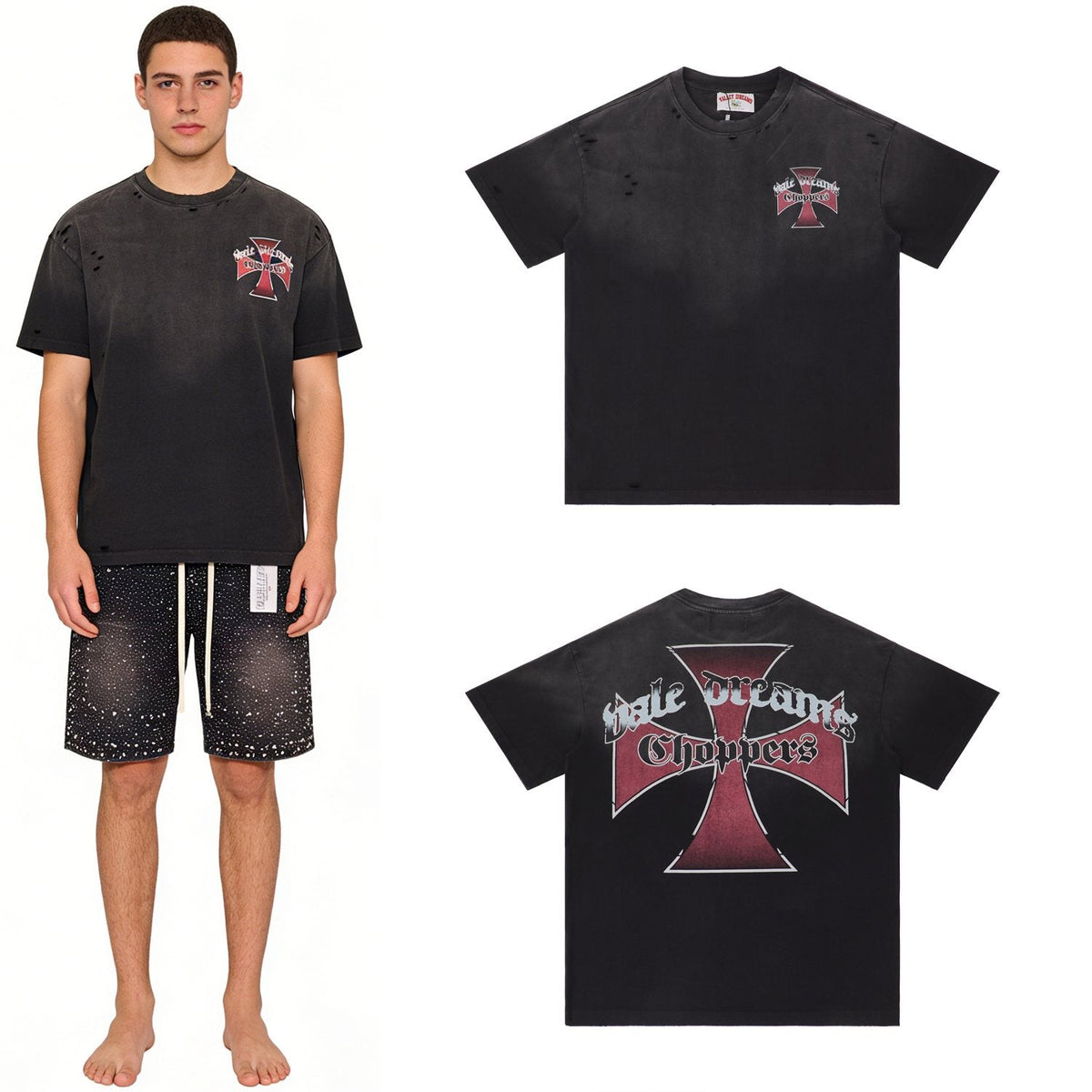 Valley Dreams Choppers Cross Graphic T-Shirt