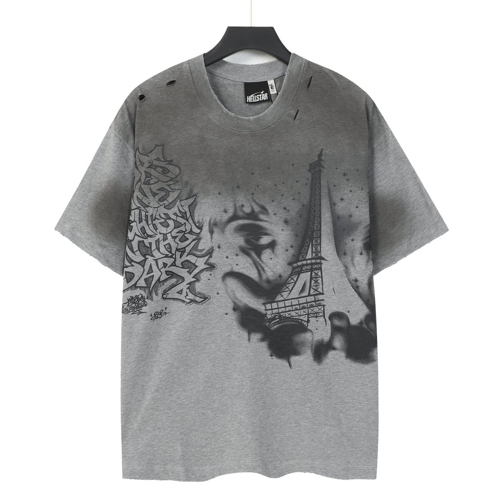HEISTAR Eiffel Tower Graphic Short-Sleeve T-Shirt