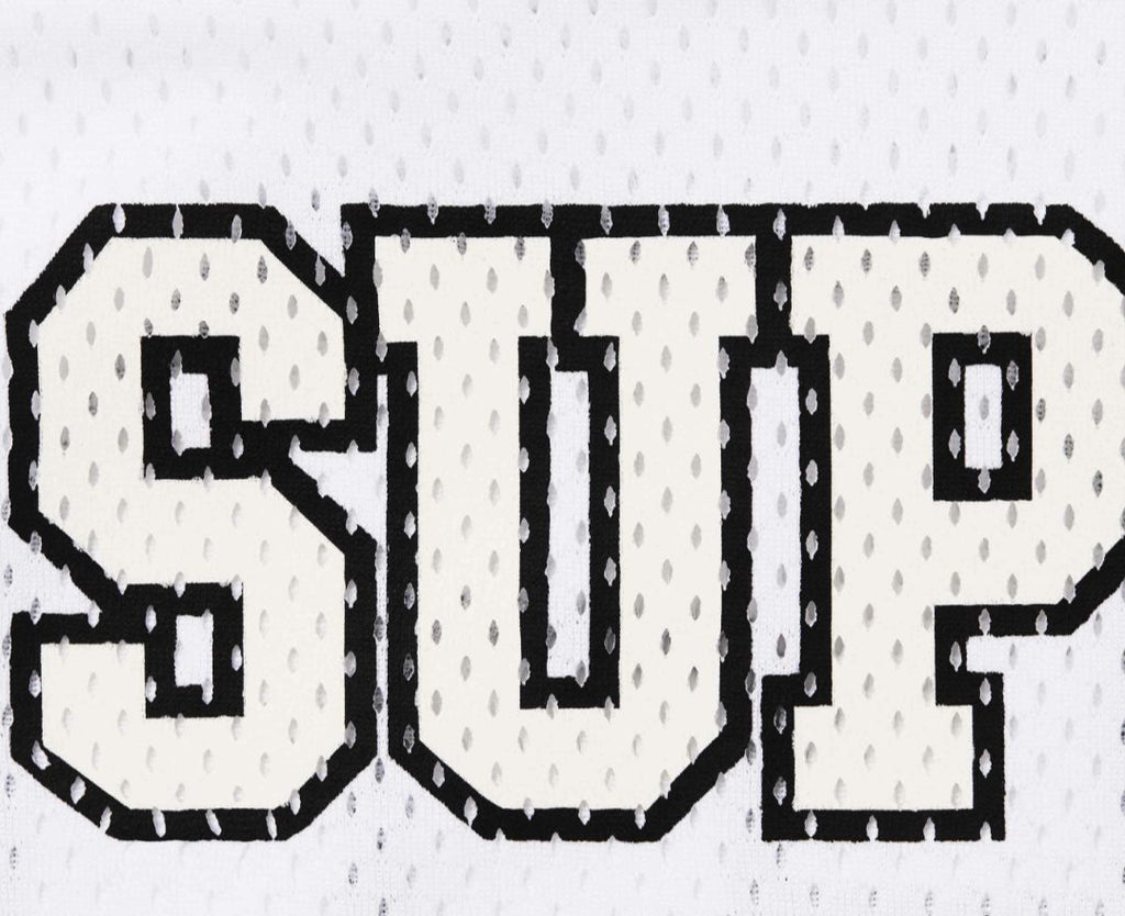 Supreme Number Graphic Mesh Football Jersey
