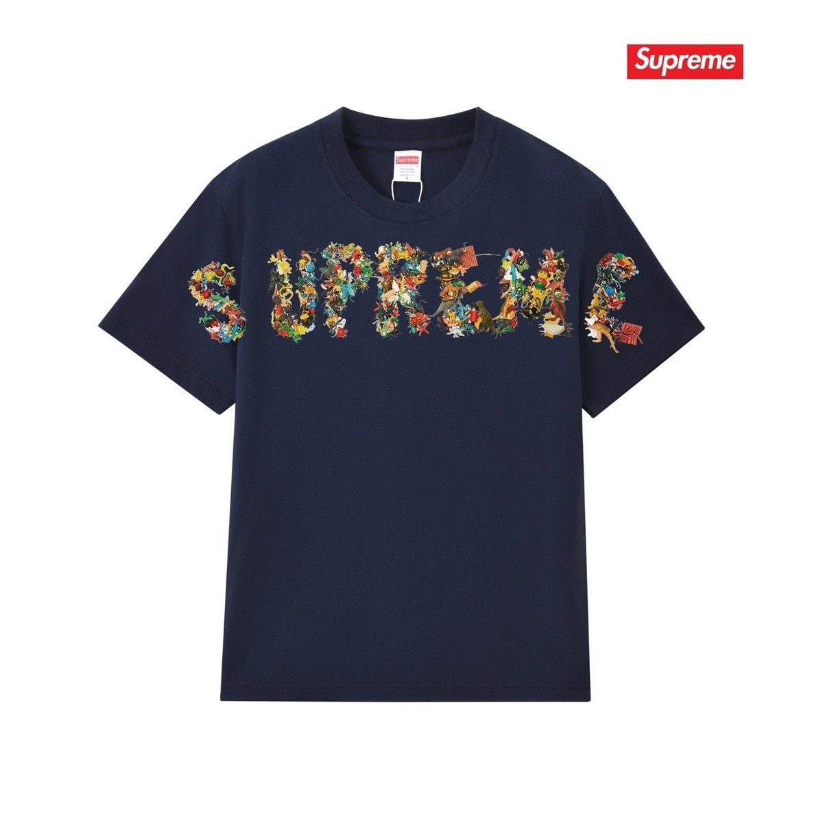 Supreme Floral Wordmark Short-Sleeve T-Shirt