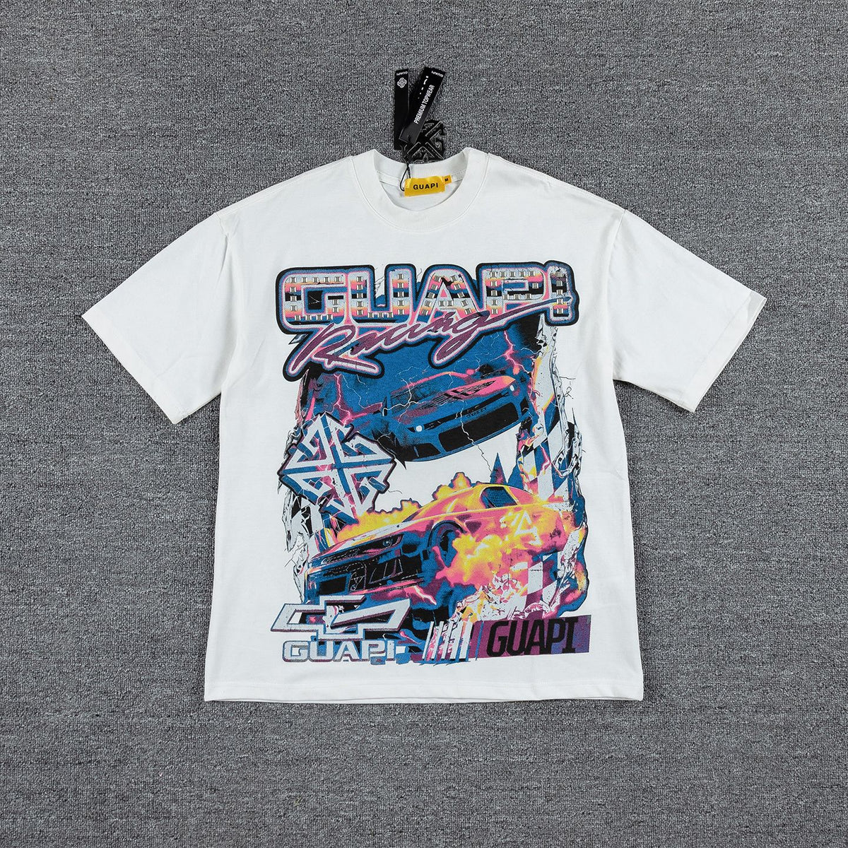 GUAPI Racing Geometric Short-Sleeve T-Shirt