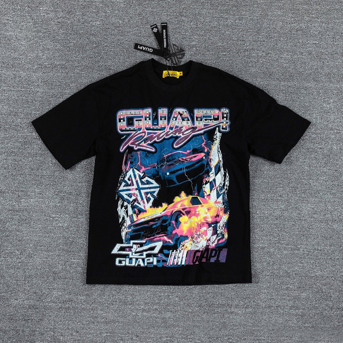 GUAPI Racing Geometric Short-Sleeve T-Shirt