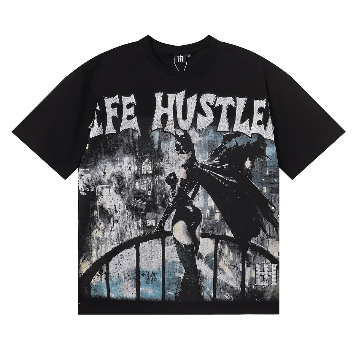 Life Hustlere Cat Women No Days Off Graphic T-Shirt