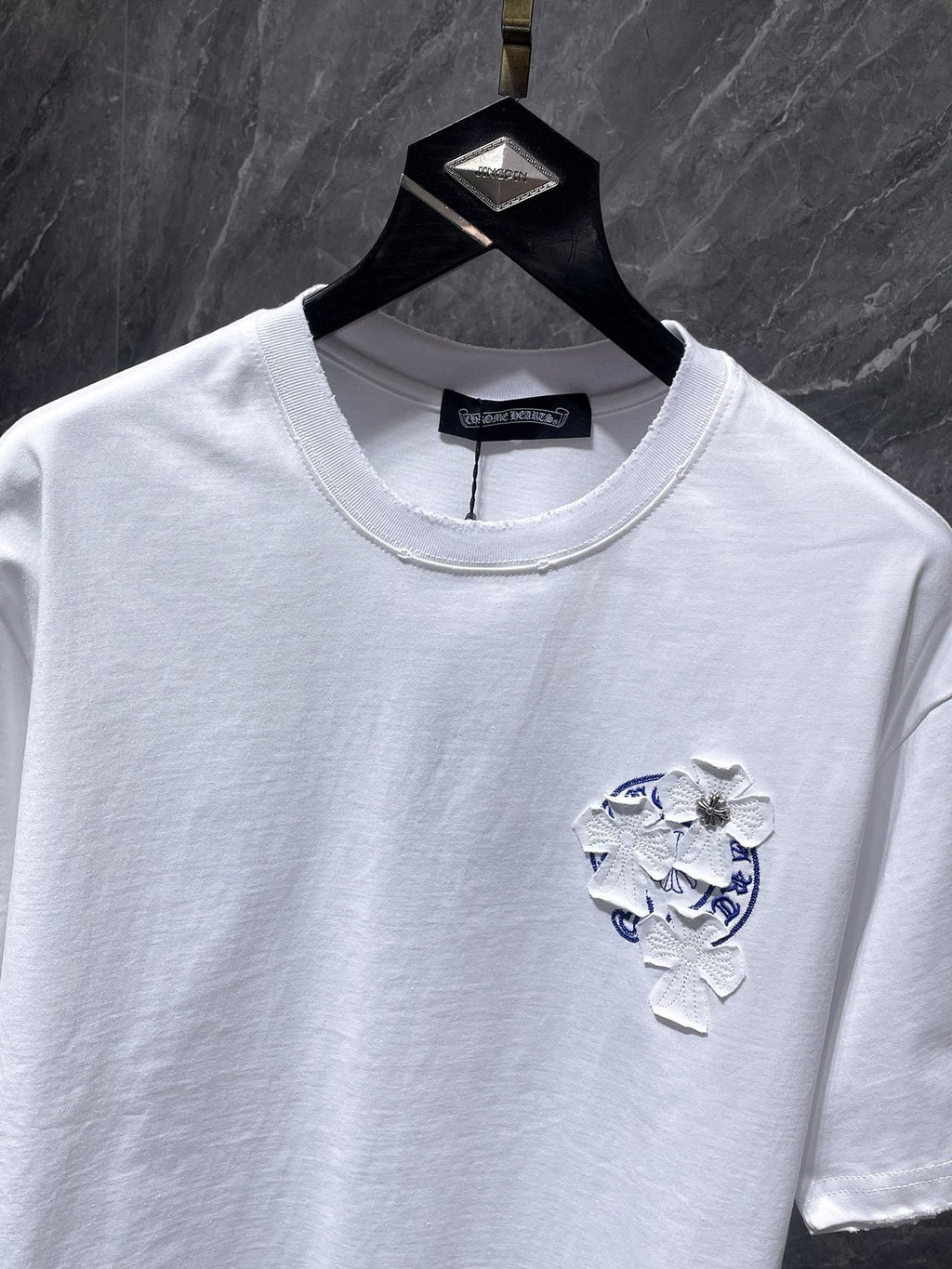 Chrome Hearts Cross Appliqué Graphic T-Shirt