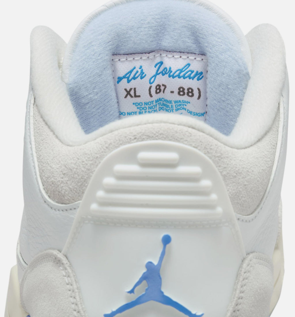 Air Jordan 3 Retro Mens Lifestyle Shoe - Summit White/Hydrogen Blue/Legend Blue
