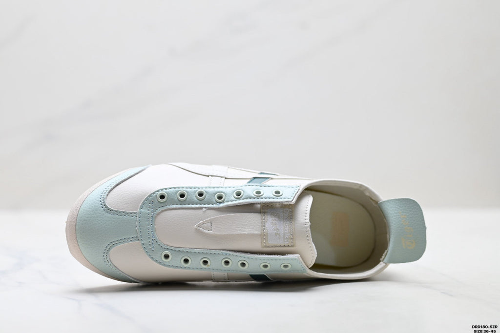 Onitsuka Tiger Retro Low Top White Light Blue Unisex Shoes Style 16