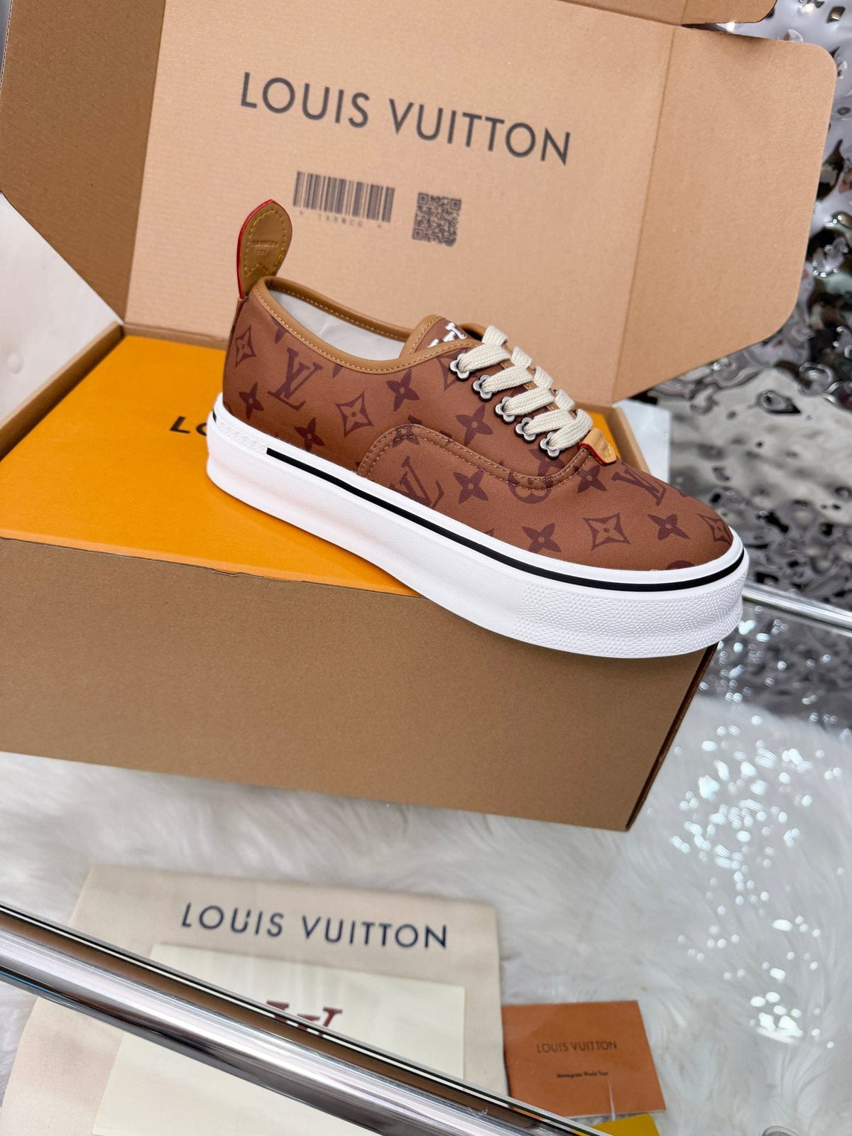 Louis Vuitton Brown Monogram Low-Top Sneakers
