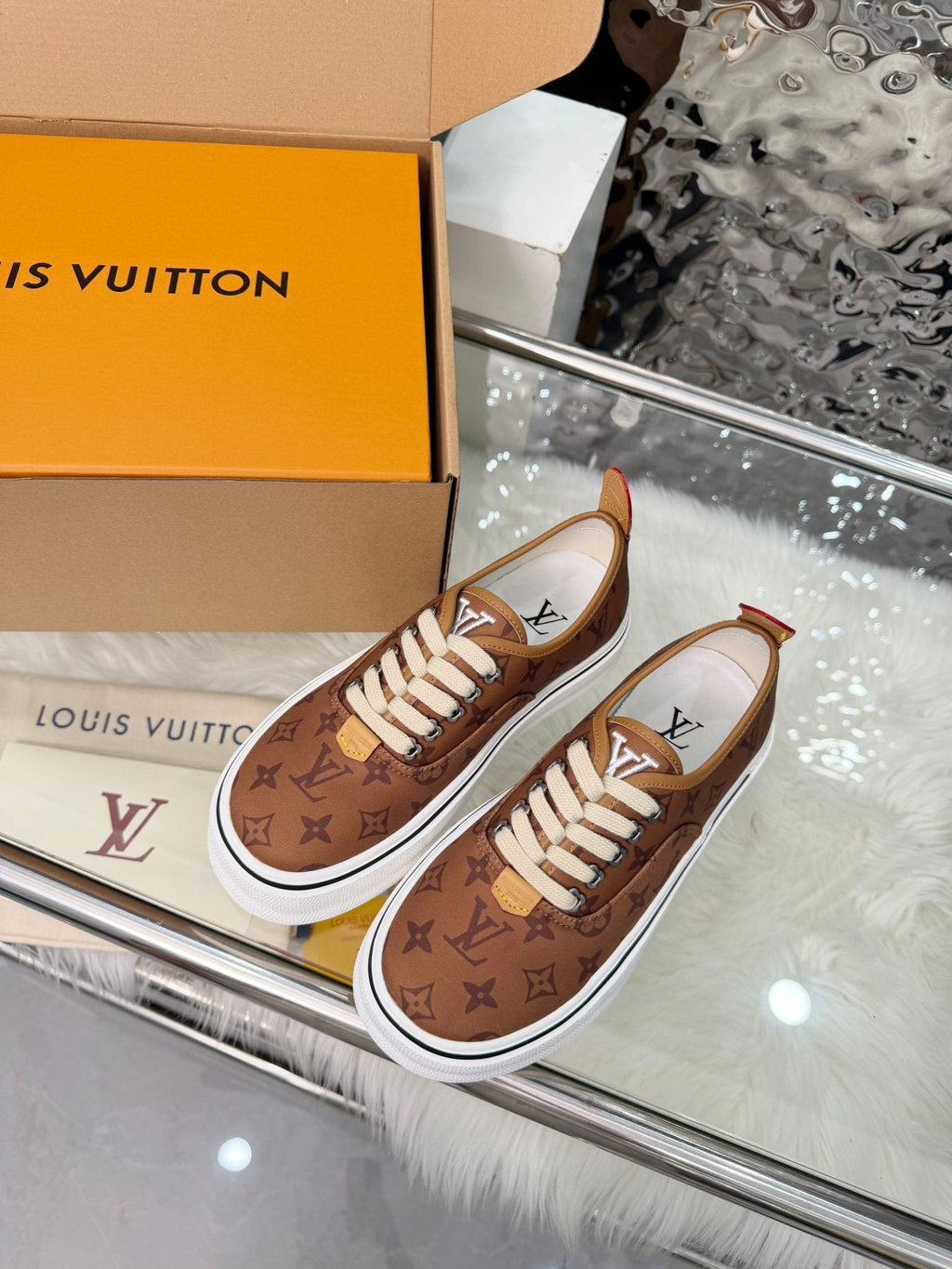 Louis Vuitton Brown Monogram Low-Top Sneakers