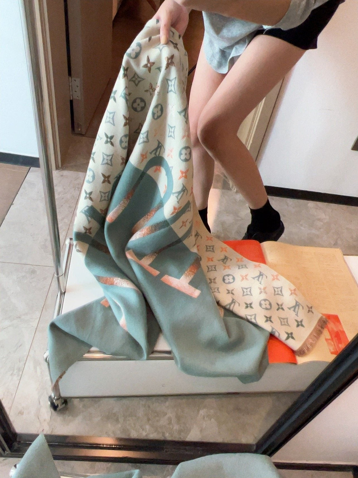 Louis Vuitton Patterned Long Scarf
