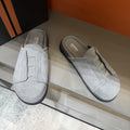 Zegna Men's Layered Vamp Slide Sandals