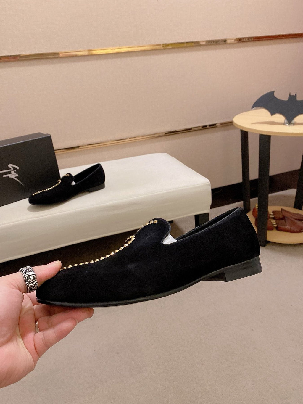 Giuseppe Zanotti Men's Rhinestone Loafers