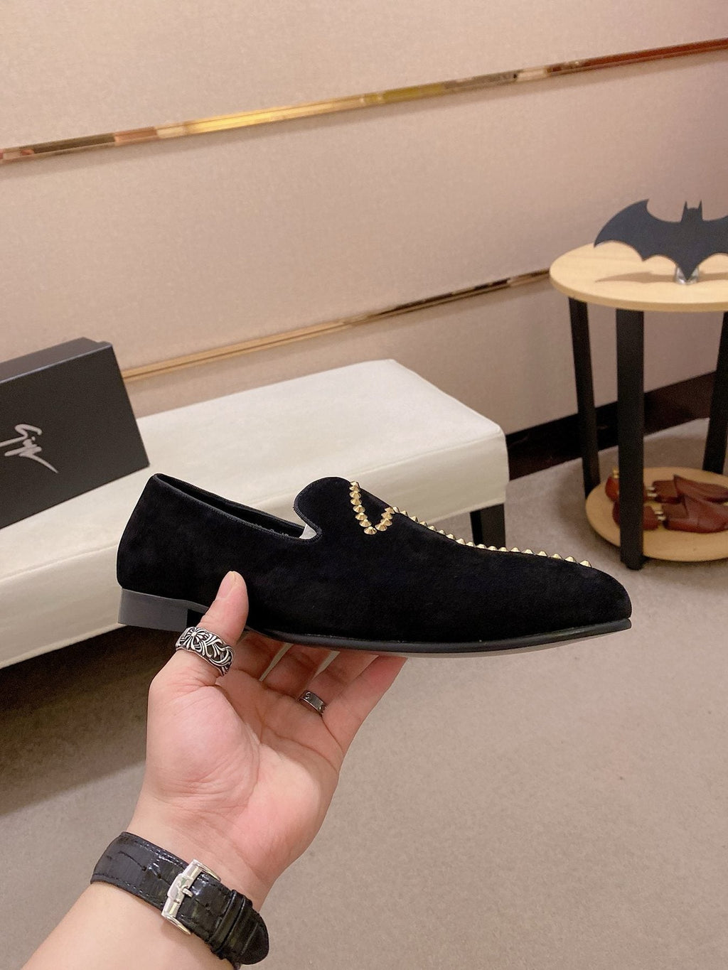 Giuseppe Zanotti Men's Rhinestone Loafers