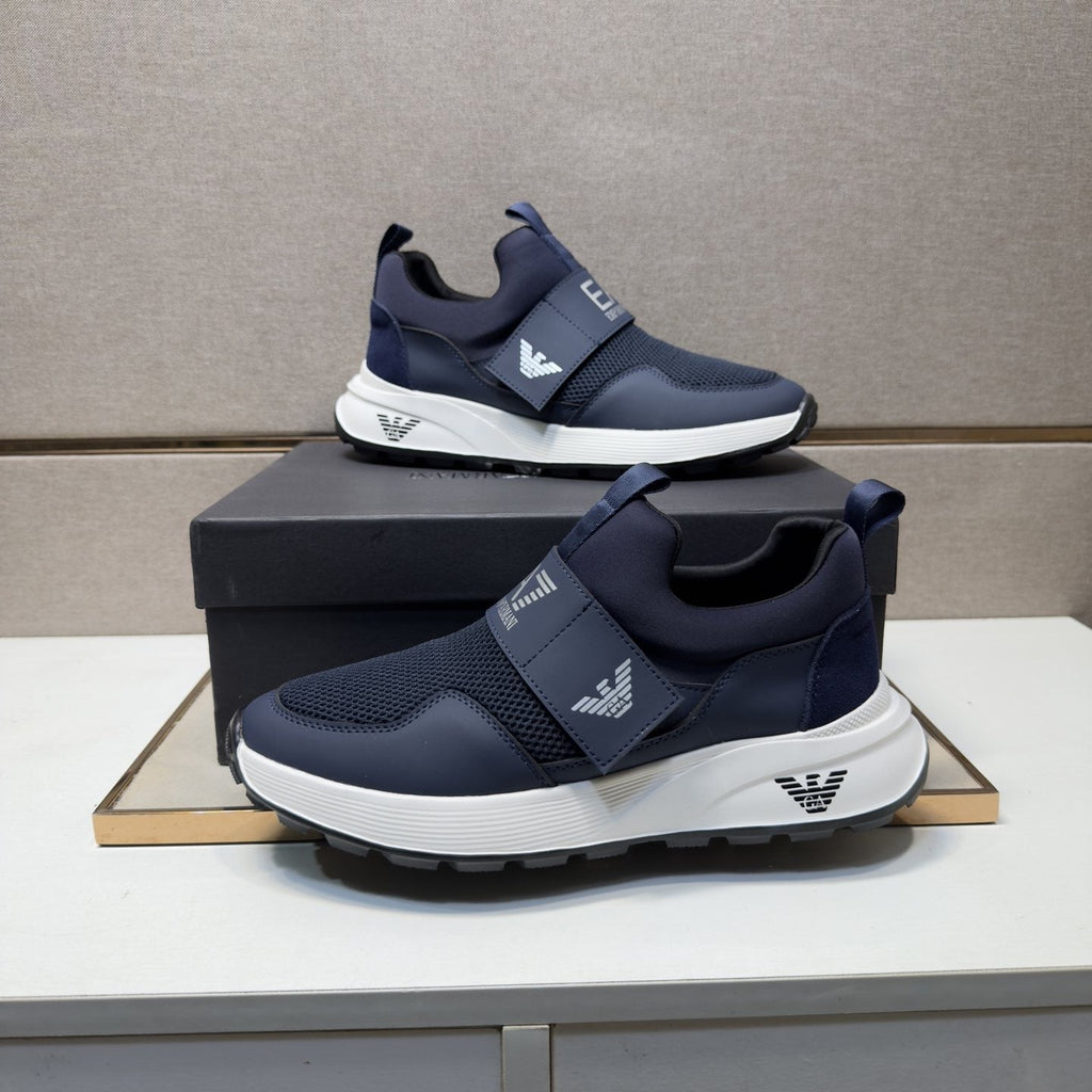 Emporio Armani EA7 Mesh Slip-On Sneakers