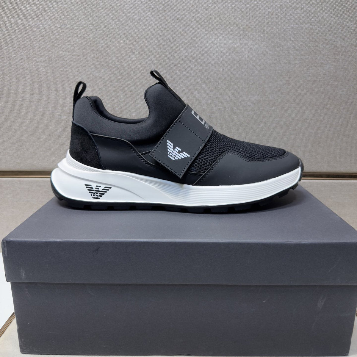 Emporio Armani EA7 Mesh Slip-On Sneakers