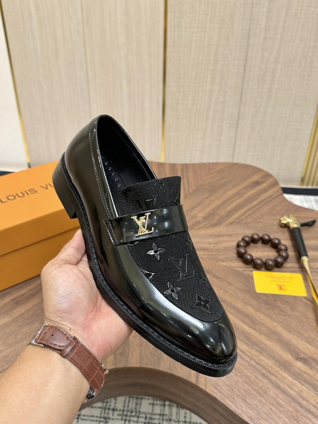 Louis Vuitton Monogram Buckle Loafers - Rounded Toe