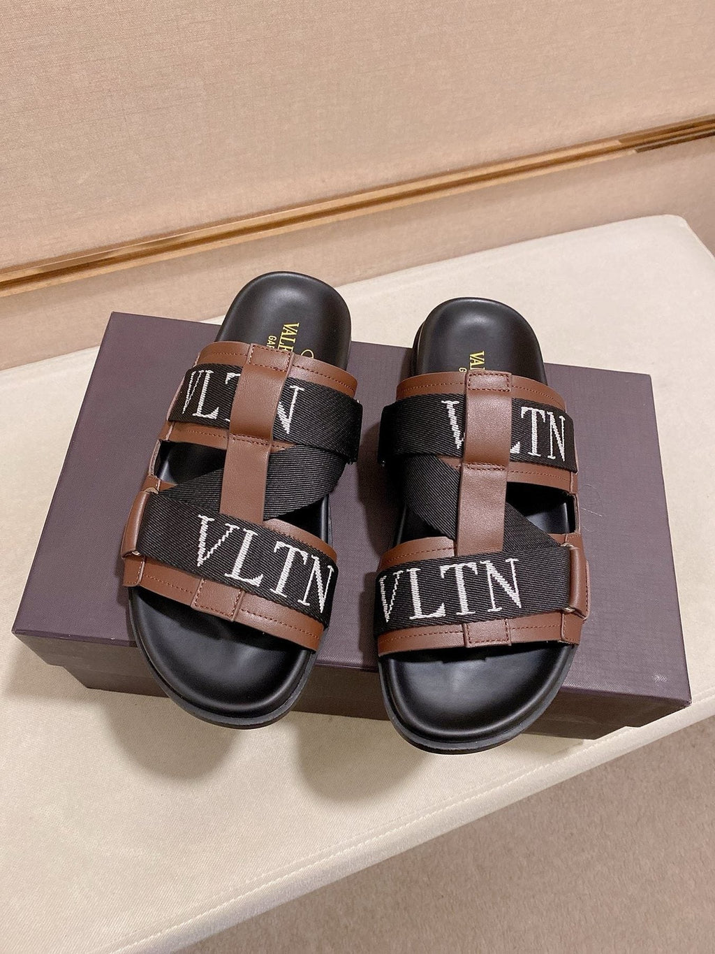 Valentino VLTN Strap Slide Sandals